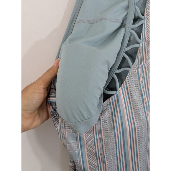 prAna Ardor Dress Size XL Agave Samba Green Geometric Print Tennis Outdoor - Picture 5 of 5